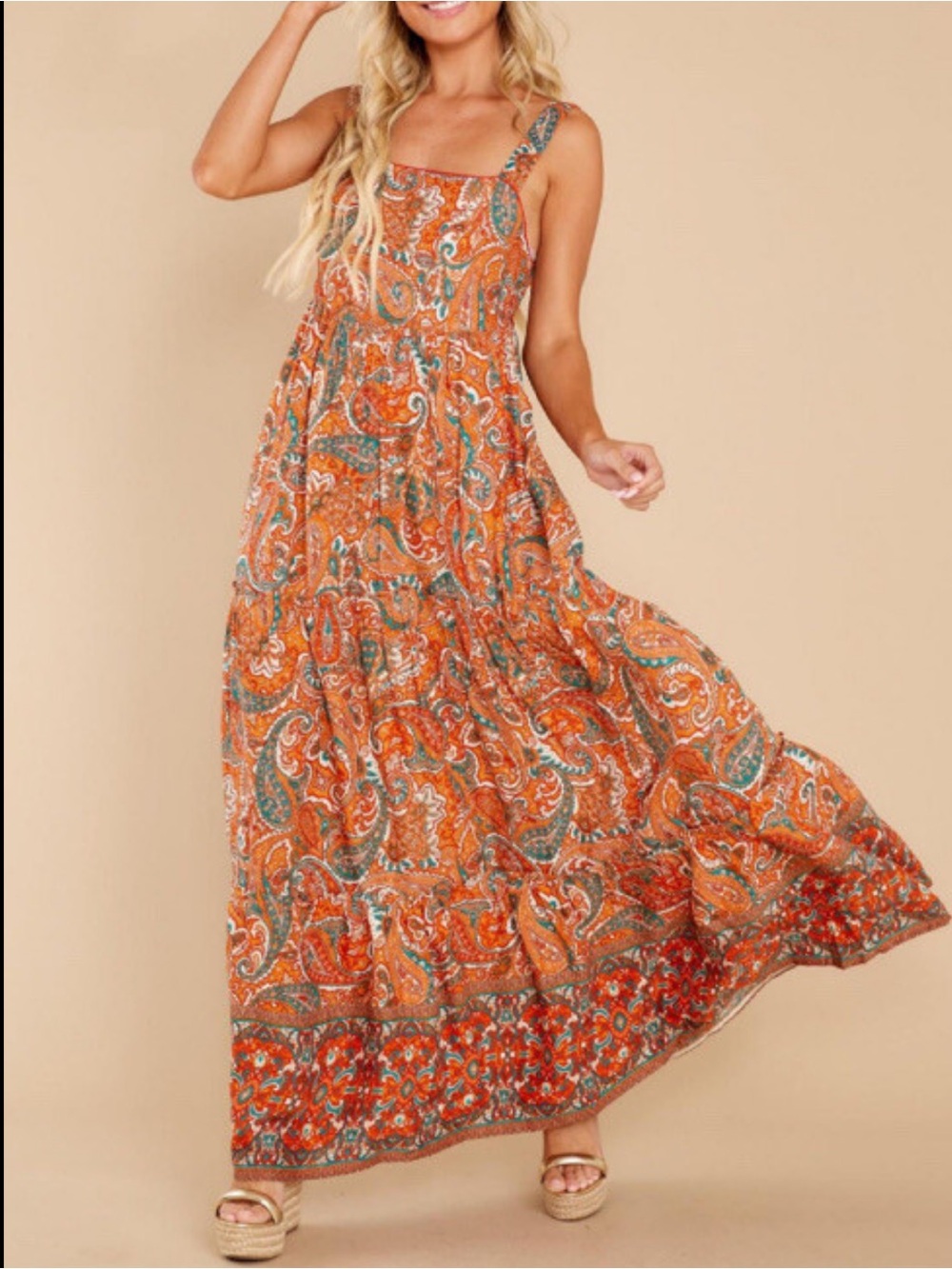 Paisley Midi Dress